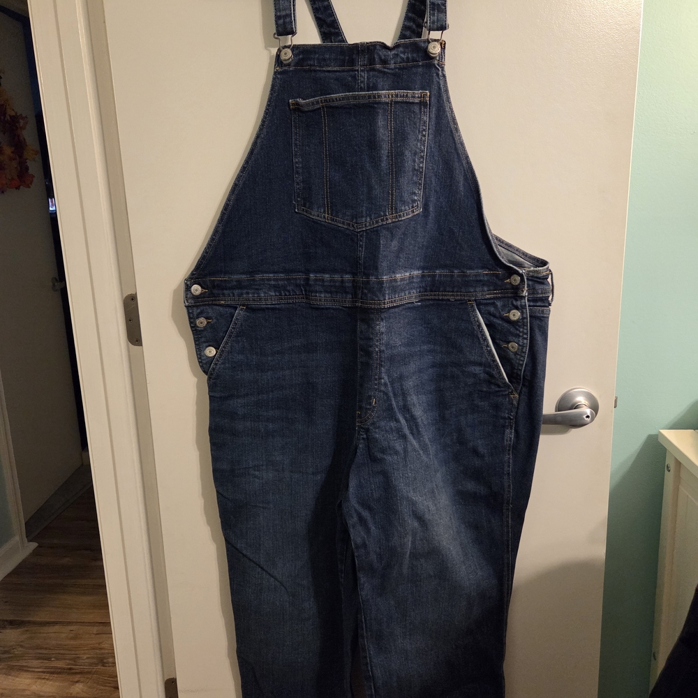 Old Navy Men's Blue Denim Overalls